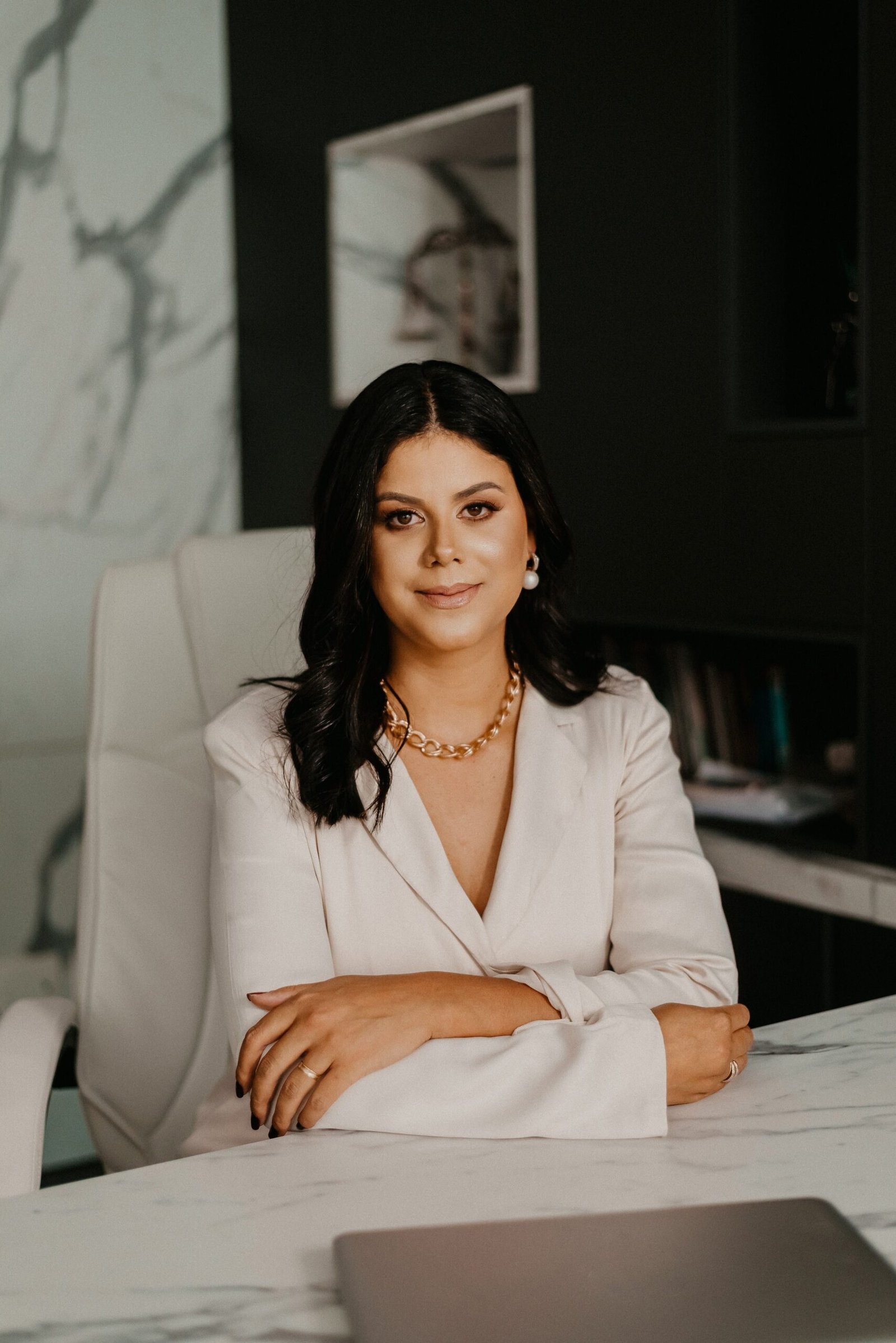 Startup fashion brand founder discussing apparel production requirements