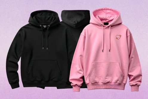 Hoodies manufactured with 3D puff embroidery for private label brand